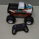 Remote Control Car, 1:16 RC Monster Truck, 2.4GHz 20 Km/h Fast All Terrain Off Road RC Cars for Boys Girls Ages 4-7 8-12, Cool Christmas Birthday Gift Toy for Kids and Adults (Orange)