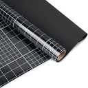 HIDBEA Blackout Window Film,100% Light Blocking Room Darkening Window Privacy Film,Frosted Glass Window Film Heat Control, Removable Window Cover Tint for Day Sleep (Black)