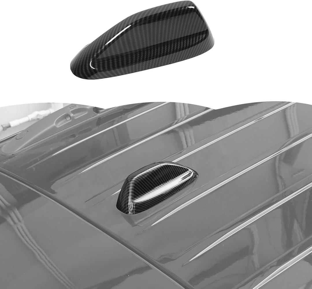 RT-TCZ Carbon Fiber Roof Antenna Cover Trim Decoration Exterior Accessories for Dodge Durango 2014-2024,for Dodge Ram 2018-2024,for Jeep Grand Cherokee 2021-2024