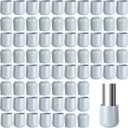 72 Pcs Folding Chair Leg Caps 7/8 Inch Heavy Duty Plastic Chair End Caps Chairs Foot Covers Metal Chairs Leg Floor Protectors Non-Marring Furniture Legs Protectors Grey Round Hardwood Floor Protector