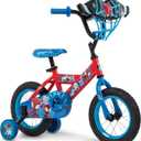 Huffy Disney and Marvel 12/16 Inch Boy's Bike for Kids, Multiple Color Options and Designs, Ideal for Ages 3+ Years Old, Removable Training Wheels, Adjustable Seat, Simple Coaster Brake