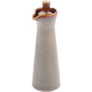 Hemoton Japanese Style Kiln-Changing Ceramic Oil Bottle 7 Oz Condiment Dispenser for Soy Sauce Vinegar Olive Oil Kitchen Dining
