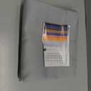 Home Grey Geometric Thermal Blackout Curtain, 53 x 63 