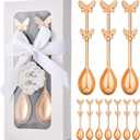 60 pieces (30 boxes) Butterfly Shaped Drink and Coffee Scoop Wedding Gift Tea Party Souvenirs or Bridal Shower or Baby Shower Souvenirs for Guests