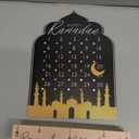 Yuntau Eid Mubarak Ramadan Advent Calendar 2026 Acrylic Ramadan Countdown Calendar Mubarak Islamic Table Decor for Home Eid Gift Decoration