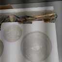 Fiqevs Upgrade Dimmable Floor Lamp, 3 Globe Mid Century Floor Lamps for Living Room with Frosted Glass Shade and 3 LED Bulbs, Vintage Modern Gold Standing Lamp for Bedrooms, Office - Antique Brass