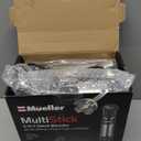 Mueller Multistick 5-in-1 Immersion Blender Handheld,12 Speed Hand Mixer-Turbo Boost,Heaviest Duty Copper Motor,Titanium reinforced Blades Hand Blender,Milk Frother Wand,Whisk,Beaker,Chopper,Grey (Gray)