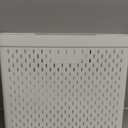 UAK Plastic Laundry Basket with Wheels & Handle, 110L Heavy Duty Foldable Laundry Hamper – Easy Clean Waterproof Rolling Organizer for Bathroom & Laundry Room, White