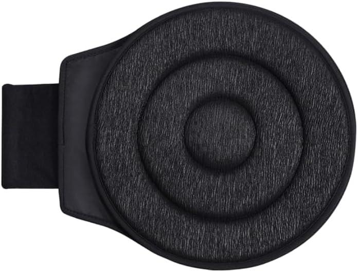 Rotating Seat Pad for Cars and Chairs with 360 Degree Movement Ability and Lightweight Support Structure (Black)