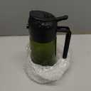 SWEET VIEW 2PCS Oil Sprayer for Cooking, 470ml 2 In 1 Sprayr & Pour, Glass Olive Oil Dispenser Pourer for Kitchen, Air Fryer, Cooking, Salad, BBQ (Black, Black)