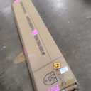 FREDBECK 42 x 84 inch Glass Barn Door with 7FT Barn Door Hardware Kit & Handle Included,5-Panel Frosted Glass,Wood Panel, Water-Proof Surface,Pre-Drilled Holes,Need Assembly