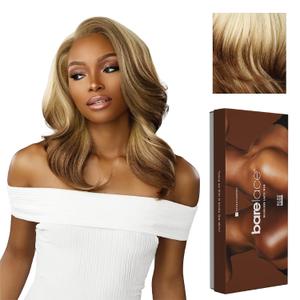 Sensationnel Bare Lace 13X6 Wigs - Unit 14 Lacefrontal Glueless Synthetic 180 Degree Preplucked Hairline (LT613/ASHBROWN)
