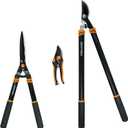 Fiskars Tree and Shrub Care Set, 3-Piece Lopper, Pruner, and Shear