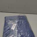 COOFANDY Men's Button Down Waffle Shirt Jacket Casual Long Sleeve Shacket Lightweight Overshirts with Flap Pockets (X-Large, Denim Blue)