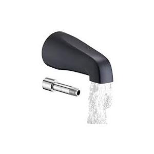 Replacement for Delta All Metal Bathtub Spout with Diverter, Tub Spout (Universal Fits 3/4" Thread Pipe),Compatible with Delta's RP33794 Tub Spout Adapter(Matte Black, Simple)