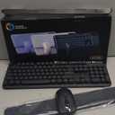 Wireless Keyboard and Mouse Backlit  Typewriter Keyboard with Magnetic Wrist Rest, Retro Round Keycaps, Light Up Letters, 2.4GHz Cordless Combo for Mac, Windows, PC, Laptop, Trueque [Upgraded]