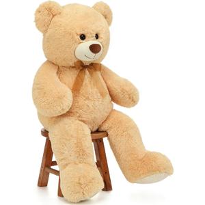 Toys Studio Big Teddy Bear 36 inch Giant Teddy Bear Stuffed Animals Cute Plush Toy for Girlfriend Kids Girls Gifts Christmas Valentine's Day Birthday Wedding Mother's Day (Cream)
