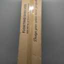 Heimlove 55 Inch Floating Shelves for Wall 8 Inch Deep Black Shelves Set of 2,Wall Mounted Rustic Wood Long Floating ShelfLarge Extra Display & Storage Shelf with Invisible Brackets