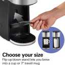 Hamilton Beach Home Barista 7-in-1 Small Coffee Maker with Seven Ways to Brew, 6 Cup Carafe, Drip, Single Serve, French Press, Pour Over, Cold Brew, Easy-Fill Reservoir, Black (46251)