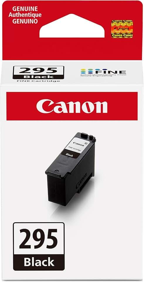Canon PG-295 Genuine Black Ink Cartridge, Compatible with TR7120, TS6520, TS4320
