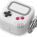 Galaxy Buds Pro 2 case, Retro Game Design Case for Samsung Galaxy Buds 2 Pro/Live/Fe, Silicone Case Cover for Men/Women (Light Grey)