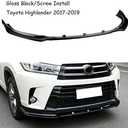 MUTUSAISI Gloss Black Front Bumper Lip Spoiler Splitter Fit for Toyota Highlander SE/LE/XLE/Hybrid/Limited 2017 2018 2019 Air Dam Chin Body Kit Accessories