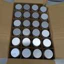 U Pack 2oz Mason Jar with Silver Lid for Honey Jam Spice Pack of 24 Sets