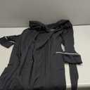 Amazon Essentials Women's Lightweight Waffle Full-Length Bath Robe (Black, Small)