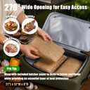 BBQ Blanket for Resting Meat, 270 Opening Leak-Proof Insulated Meat Resting Bag with Butcher Paper, BBQ Brisket Blanket for Pork Shoulder/Steak/Turkey, Smoker Grilling Accessories Gifts for Men/Dad