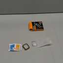 Misxi 2 Pack Tempered Glass Case Compatible for Apple Watch SE 3 (2025) SE 2 SE Series 6 Series 5 Series 4 40mm, Hard PC Screen Protector Overall Protection Cover for iWatch, 1 Gold + 1 Transparent