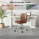 Office Chair Mat for Carpet,46"x60" Chair Mat for Carpeted Floors,Non-Slip Carpet Protector Floor Mat with Grips,Heavy-Duty Rolling Under Desk Mat for Home Office and Gaming (Clear)