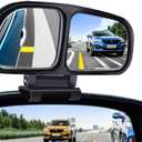 Biqing Blind Spot Mirror Black Adjustable Car Auxiliary Blind Spot Mirror for Car Universal Right 1 pack (style4)