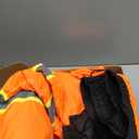 SKSAFETY High Visibility Reflective Jackets for Men, Waterproof Class 3 Safety Jacket with Pockets, Hi Vis Orange Coats with Black Bottom, Mens Work Construction Coats for Cold Weather, XL,Orange