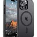 MosnovoiPhone 15 Pro Silicone Case with MagSafe: Lightweight Phone Case, Wireless Charging Compatible, Smooth Matte Finish; Black