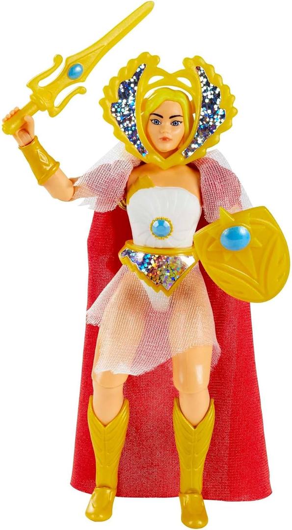 Mattel Masters of the Universe Origins Action Figure & Accessories Set, She-Ra Collectible Toy with 16 Posable Joints, 5.5-inch