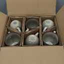 AmorArc 12oz Coffee Mugs, Ceramic Coffee Mugs set of 6 for Man, Woman, Dad, Mom, Modern Coffee Mugs with handle for Latte/Cappuccino/Milk/Cocoa. Dishwasher&Microwave Safe (Oatmeal)