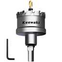 Keewaki 2-Inch Metal Hole Saw – Heavy Duty Carbide Cutter for Metal, Steel, Aluminum, Plastic, Wood – Precision Cutter in Protective Plastic Box