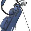 Findway 3 Way Small Golf Bag Lightweight Pitch and Putt Golf Bag with Stand, Adjustable Dual Straps, Golf Stand Bag for Extra Storage in a Smaller Size, Golf Gifts for Men and Women