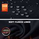 TBMPOY Women's Fleece Lined Jogger Pants Water Resistant Cargo Winter Hiking Sweatpants High Waisted Pockets Thermal Warm (XL)