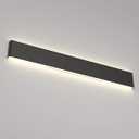 Ralbay LED Modern Bathroom Vanity Light 43.3"/35W Up and Down Matte Black LED Vanity Light for Bathroom Wall Light Fixtures