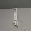 White Tension Curtain Rod for Windows 28 to 48 inch, Adjustable Expandable Pressure Spring Curtain Rod No Drilling, 7/8" Curtain Rod for Bedroom Doorway Closet Door