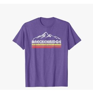 Vintage Breckenridge Colorado Throwback Retro Mountain T-Shirt, Small