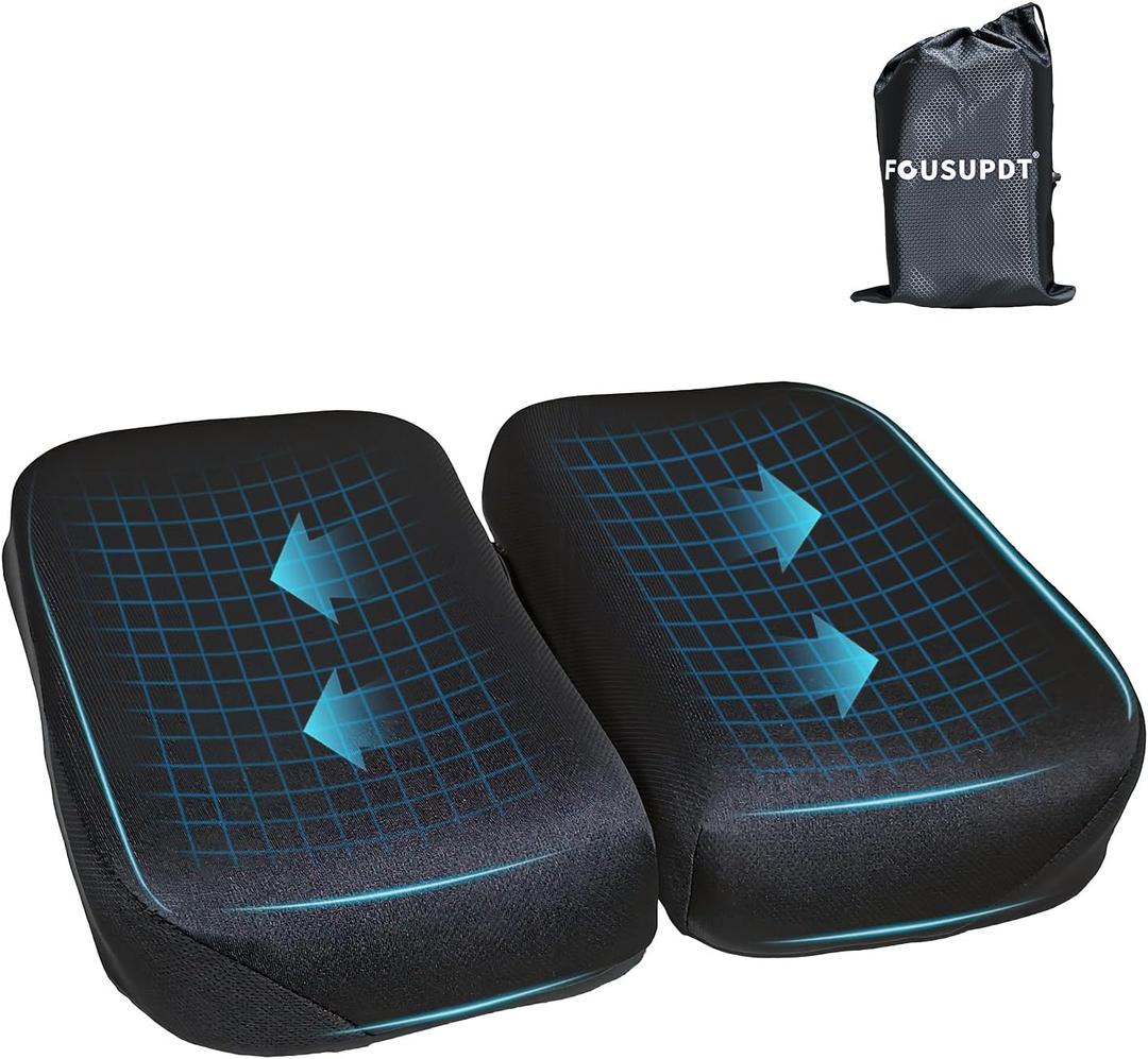 Adjustable Seat Cushion, Memory Foam Office Chair Cushion, Car Seat Cushion, Foldable Travel Cushion for Tailbone Pain, Sciatica Pain Relief, Lifting Cushion for Sitting, Driving, Traveling (Medium)