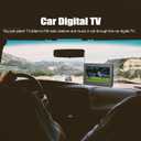 Yoidesu Portable TV LCD Monitor, 7in 1080P Rechargeable Car Digital TV with ATSC Tuner, AV in Out, FM Radio, SD, MMC, USB, TV Stand and Remote Control for Car Travel, Mini Television