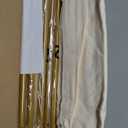 Wedding Sign Holder, Adjustable Welcome Sign Stand w/ Leather Hanging Strap, Satin Ribbon & Carry-on Bag, Heavy Duty Easel Stand for Wedding Seating Chart, Display & Poster (Gold)