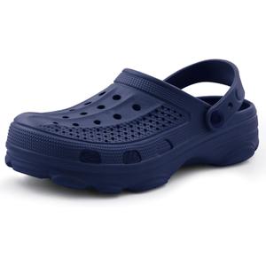 Beslip Comfortable Garden Clogs for Women and Men with Medium Arch Support (5.5-6 Women/4-4.5 Men, Navy Blue)