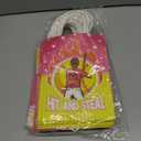 JOYGATHER 24 Pcs Softball Party Favors Bags with Handles, Softball Goodie Gift Candy Treat Snack Paper Bags with 3 Different Types for Birthday Party Supplies Baby Shower Decorations