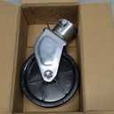 DLFZWB 6" Inch 1200lbs Trailer Swirl Jack Wheel Caster Replacement with Pin Boat Hitch Camper Removable (Trailer Jack Wheel Without Bearing)
