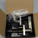 Kwikset Casey Interior Passage Door Handle, Lever For Closet and Hallway Doors, Reversible Non-Locking Handle Lever, Satin Nickel , with Microban Protection (1 Pack)