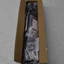 2 Pack Black Curtain Rods for windows 32 to 48 inch, 5/8 inch Splicing Heavy Duty Metal Curtain Rod Set with Brackets